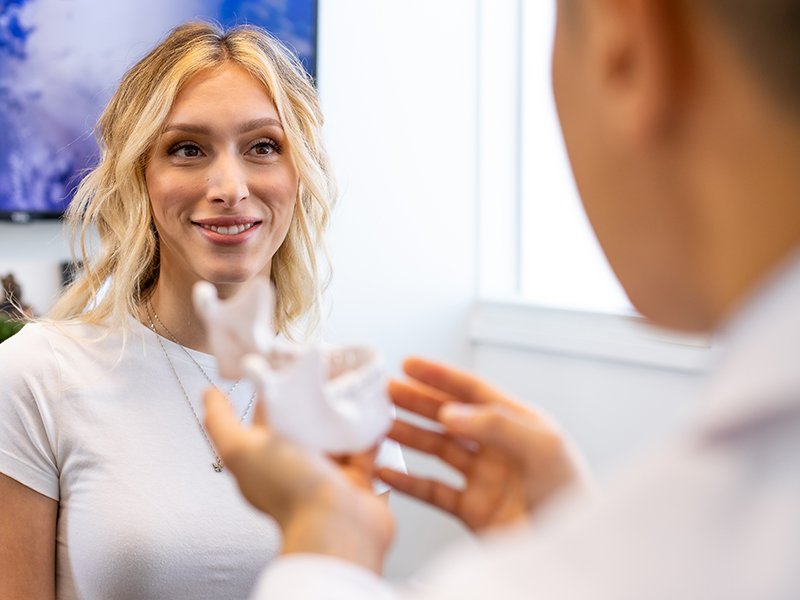 Photo of a patient in a surgical consultation