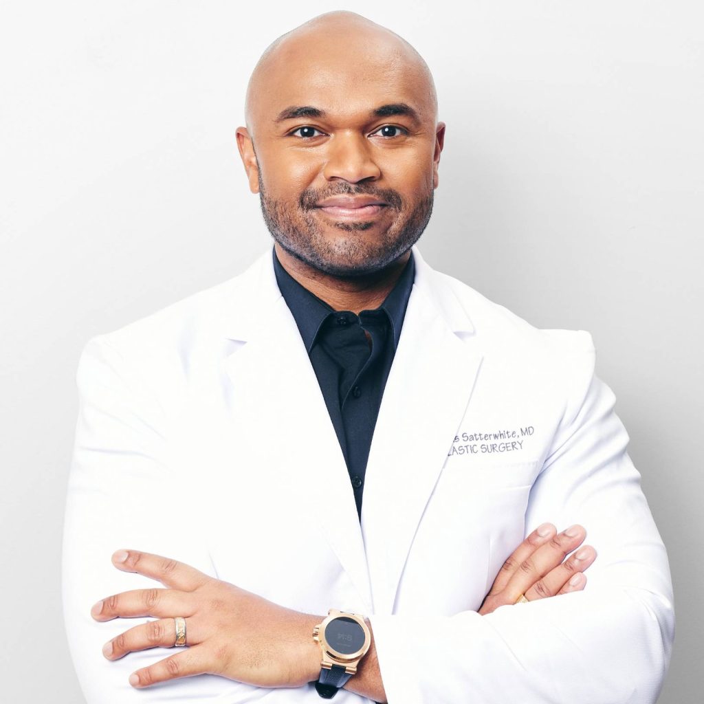 Professional portrait of Dr. Satterwhite in a white medical coat